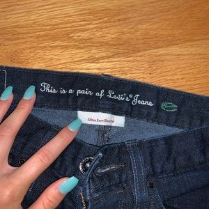 Vintage Levi’s Low Boot Cut dark wash denim jeans